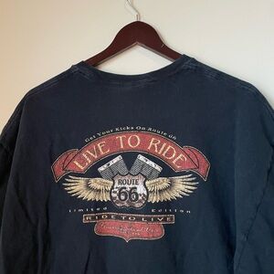 Y2K Route 66 live to ride tee